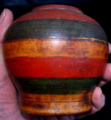 Omani wooden jar